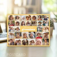 Nous vous aimons grand-mère - 30 photos en collage