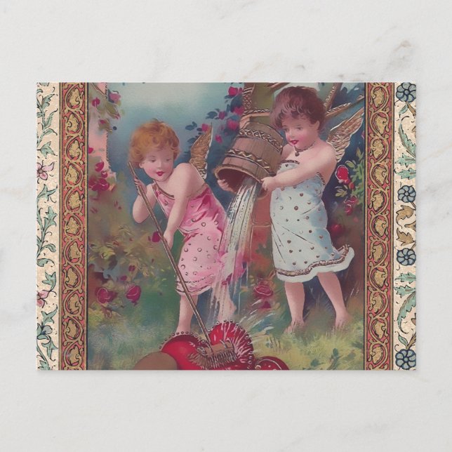 Carte Postale Nouveau amour et coeur (Devant)