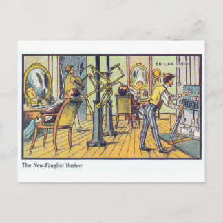 Carte Postale Nouveau barbier à perches