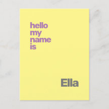 nouveau bébé faire-part de naissance jaune violet 