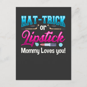 Carte Postale Nouveau Bébé Genre Révéler Parti de Hockey sur gla