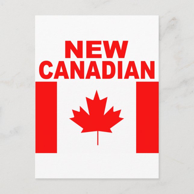 CARTE POSTALE NOUVEAU CANADIEN (Devant)