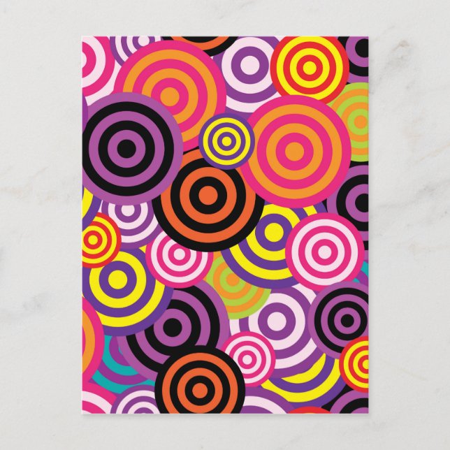 Carte Postale Nouveau cercle art Abstrait (Devant)