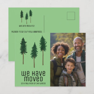 Carte Postale NOUVEAU COL DE WOODS Arbres Forêt PHOTO PERSONNALI