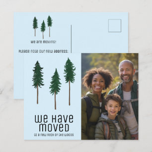 Carte Postale NOUVEAU COU DE BOIS ARBRES Forêt PHOTO PERSONNALIS