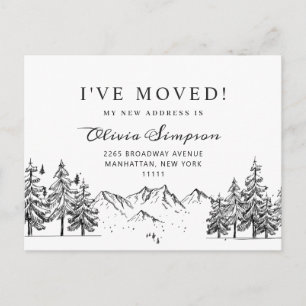 Carte Postale Nouveau cou du Faire-part de mouvement des bois