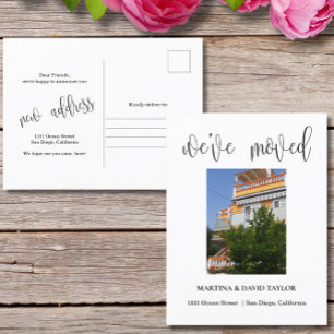 Carte Postale Nouveau domicile Photo Moving Faire-part