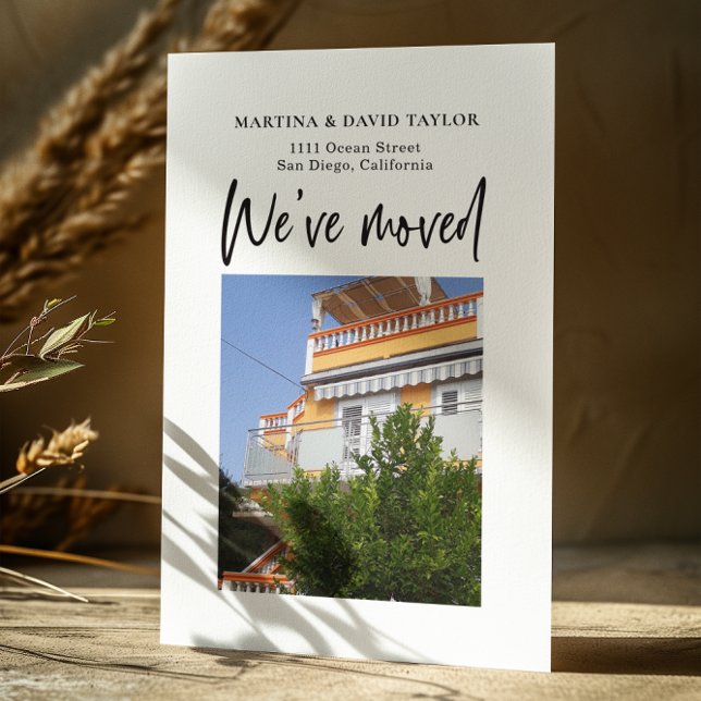 Carte Postale Nouveau domicile Photo Moving Faire-part (Créateur téléchargé)