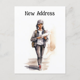 Carte Postale Nouveau Faire-part de déplacement d'adresse de mes