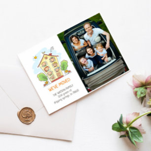 Carte postale Nouveau Famille - Faire-part mobile