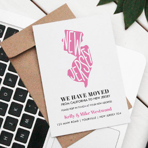 Carte Postale NOUVEAU JERSEY Nous avons déplacé Nouvelle adresse