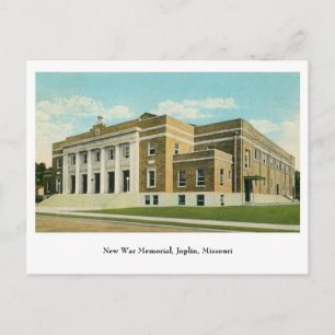 Carte Postale Nouveau Mémorial de guerre Joplin MO