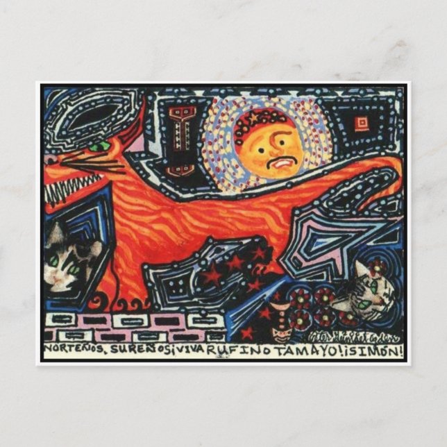 Carte Postale Nouveau Mexicain espagnol Tasmanian Tiger Devil Ch (Devant)