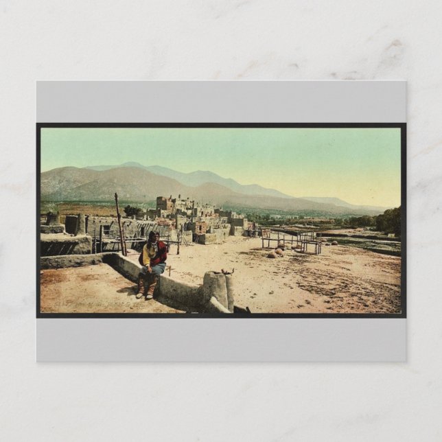 Carte Postale Nouveau-Mexique. Pueblo de Taos classique Photochr (Devant)