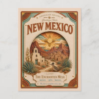 Nouveau Mexique Vintage Paper Cut American Arcana