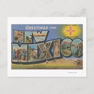 Carte Postale Nouveau-MexiqueGrandes scènesNouveau-Mexique
