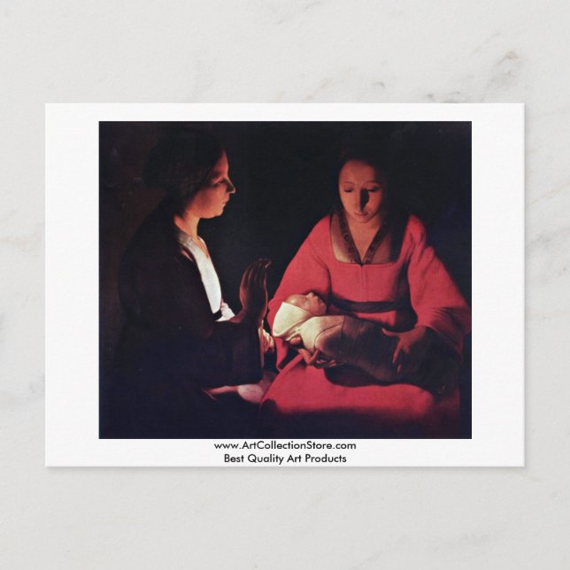 Carte Postale Nouveau-né (La Nativité ?) (Devant)