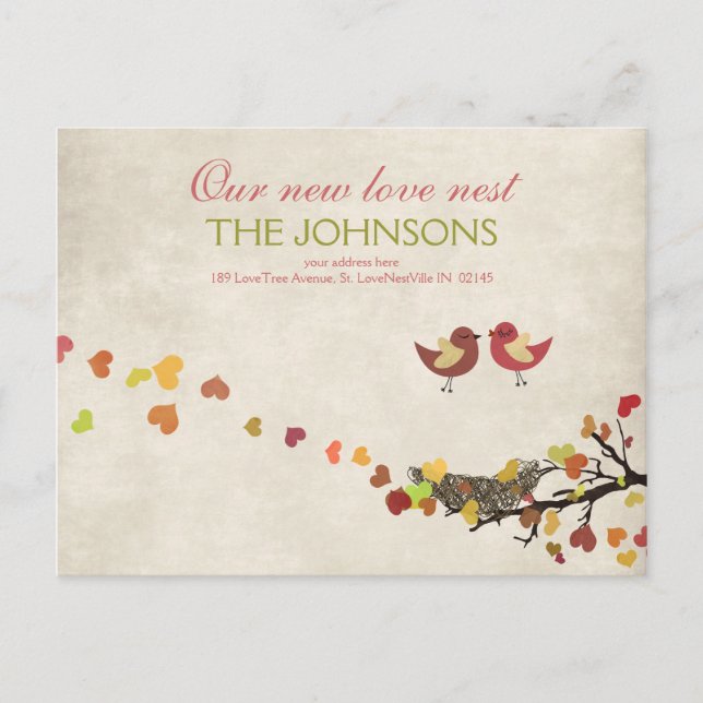 Carte Postale Nouveau nid d'amour (Devant)