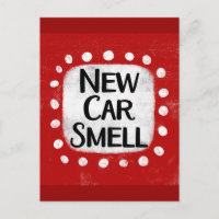 Carte postale Nouveau Odeur de voiture