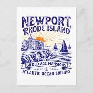Carte Postale Nouveau port Rhode Island Manoirs de l'ère dorée V
