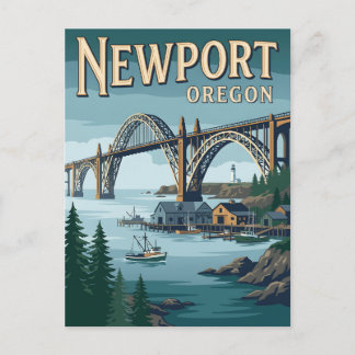 Carte Postale Nouveau poster vintage du pont de la baie de Yaqui