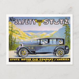 Carte Postale Nouveau Poster vintage Stutz de sécurité restauré
