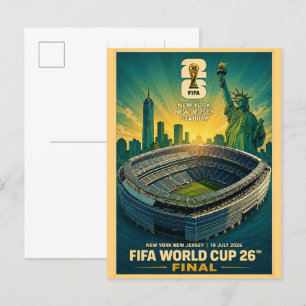 Carte Postale nouveau stade du New Jersey New York football 2026