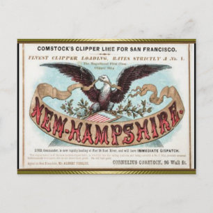 Carte Postale Nouvel Hampshire Clipper