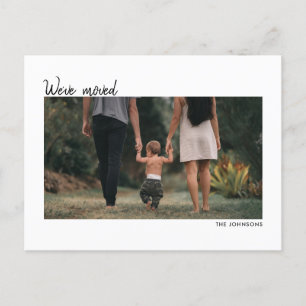 Carte Postale Nouvelle adresse de résidence Nous avons déménagé