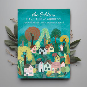 Carte Postale Nouvelle adresse Mote Country Village Art