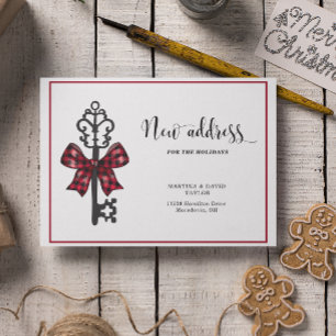 Carte Postale Nouvelle adresse pour les fêtes : Annonce de l'adr