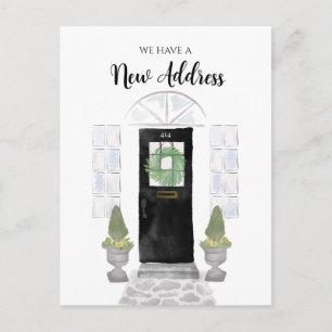Carte Postale Nouvelle adresse que nous avons déplacée Aquarelle
