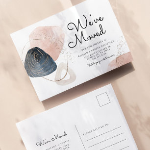 Carte Postale Nouvelle adresse que nous avons déplacée Faire-par