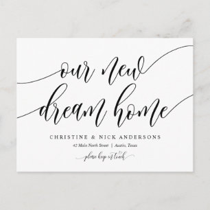 Carte Postale Nouvelle adresse résidentielle Dream, Faire-part m