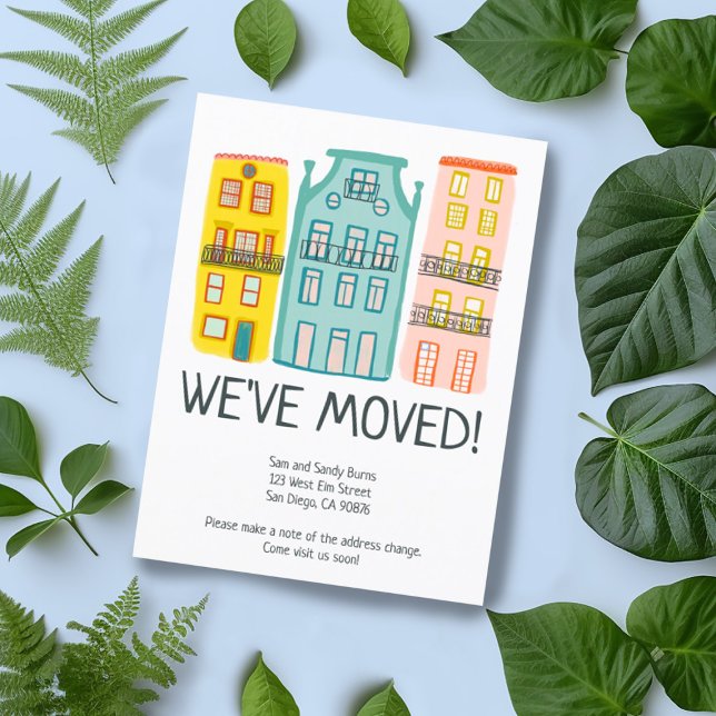 Carte Postale Nouvelle adresse résidentielle Moving Faire-part M (Créateur téléchargé)