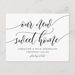 Carte Postale Nouvelle adresse Sweet Home, Faire-part mobile