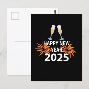 Carte Postale Nouvelle Année 2025 Bonne Année