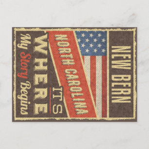 Carte Postale Nouvelle Bern Caroline du Nord