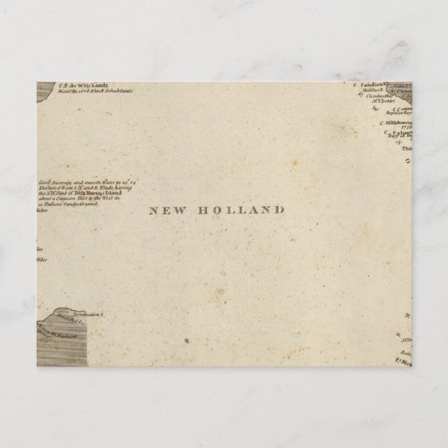 Carte Postale Nouvelle-Hollande, Australie (Devant)
