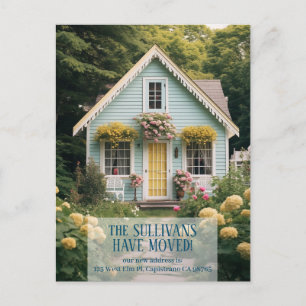 Carte Postale Nouvelle Maison Déménagement Faire-part PERSONNALI
