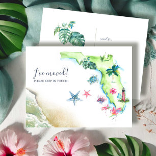 Carte Postale Nouvelle maison Florida State Moving Faire-part