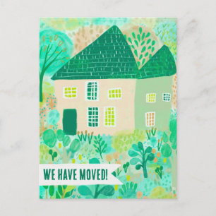 Carte Postale Nouvelle Maison Moving Faire-part Changer d'adress
