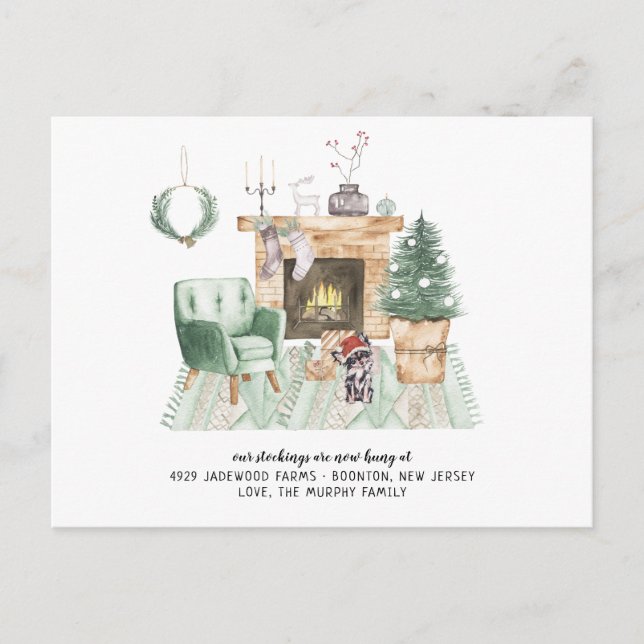 Carte Postale Nouvelle Maison Pour Les Vacances Faire-part En Mo (Devant)