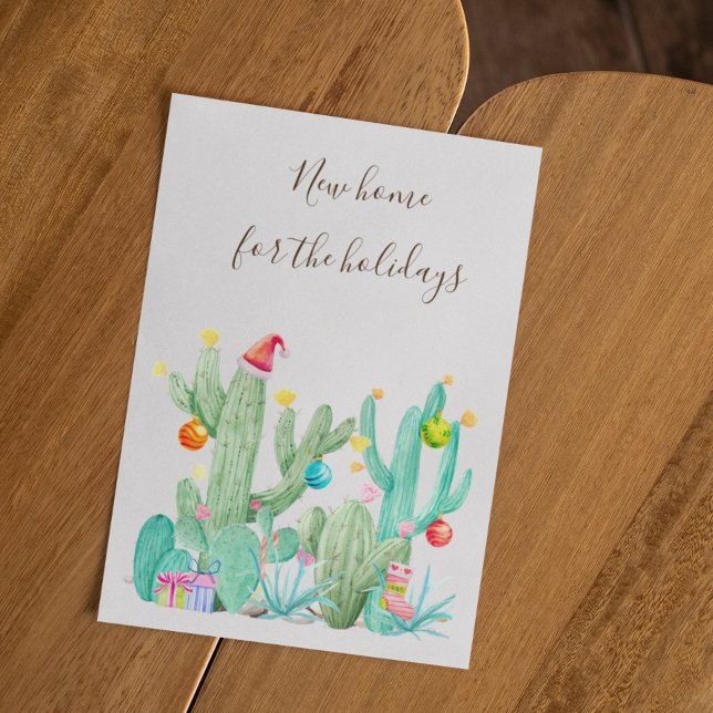 Carte Postale Nouvelle maison pour vacances Moving Cactus Sud-Ou (Créateur téléchargé)