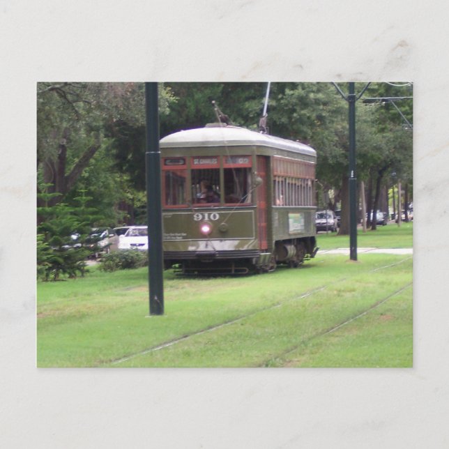 Carte Postale Nouvelle-Orléans, Louisiana Streetcar (Devant)