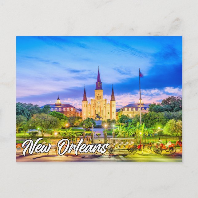 Carte Postale Nouvelle-Orléans, Louisiane, États-Unis (Devant)