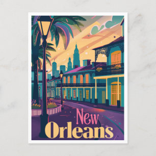 Carte Postale Nouvelle-Orléans Louisiane Quartier français Enreg