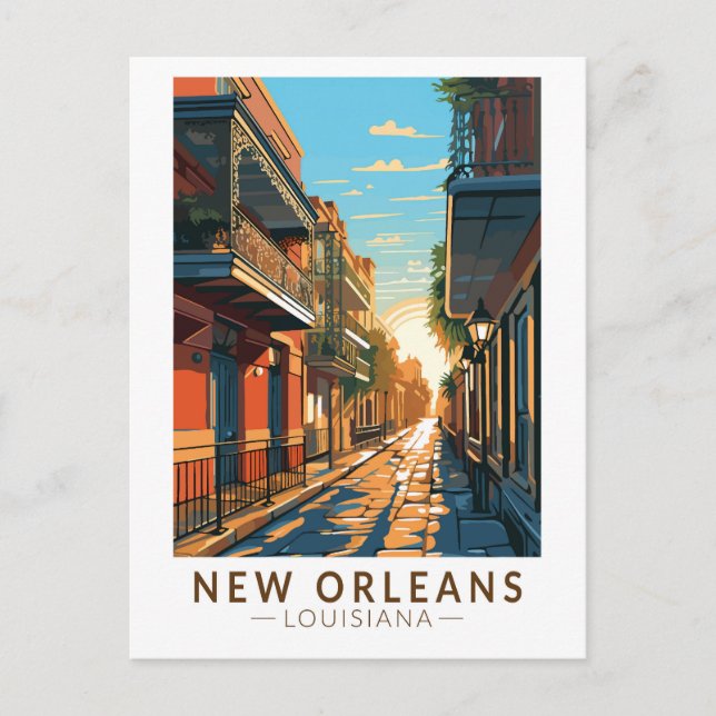 Carte Postale Nouvelle-Orléans Quartier Français de Louisiane Ar (Devant)