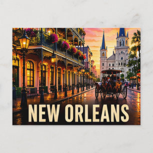 Carte Postale Nouvelle-Orléans Quartier Français de Louisiane Vo