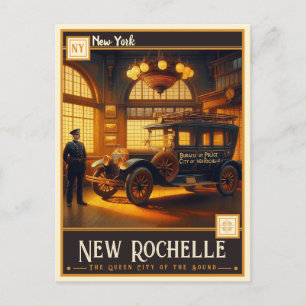 Carte Postale Nouvelle-Rochelle, New York Vintage